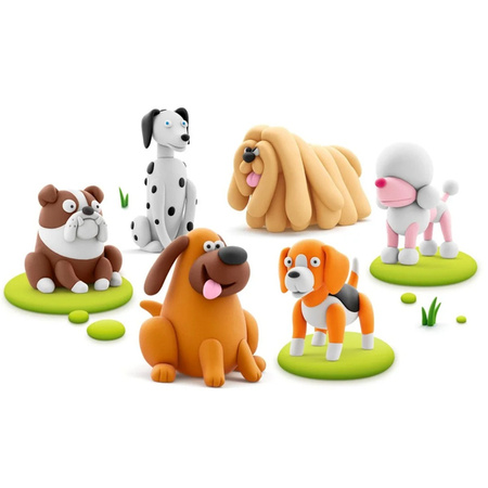 Hey Clay Zestaw Psi Przyjaciele 15-pak 245483