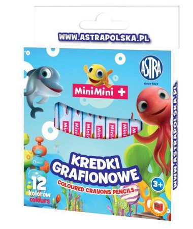 Kredki grafionowe 12kol Mini Mini 160535