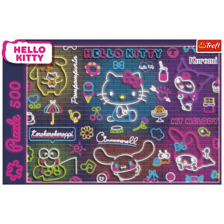 Puzzle Trefl 500 Neon Hello Kitty 375237