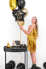 BALON FOLIOWY STO LAT ! 40CM CZARNY 170940