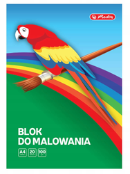 Herlitz Blok do malowania A4 biały 20k 100g 584813