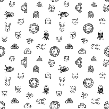 Texpol pieluszka bambusowa kolorowo-tkana Mini-ZOO 120x120 170g pyszczki czarno-biały gat1 049129
