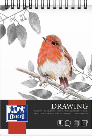 Blok rysunkowy Oxford A3 30k 160g 2 spirale 078142