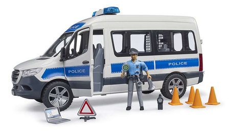 Bruder 02683 MB Sprinter policyjny z figurka policjanta światło/dźwięk 026837