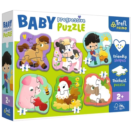 Puzzle Trefl Baby Progressive Farma 440003