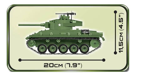Cobi 2543  Historical Collection M24 Chaffee 590kl.
