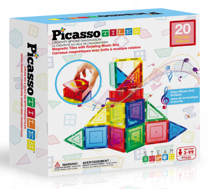 Picasso Tiles Klocki magnetyczne 20 elementów 028145