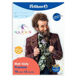 Pelikan Blok biały kreatywny 10k + 2tutoriale Kleks 599046
