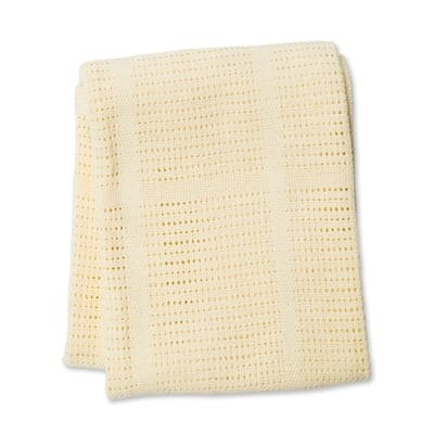 Lulujo kocyk bawełniany tkany yellow 457554