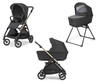 [Outlet] Inglesina Zestaw 2w1 Electa Upper Black + adaptery