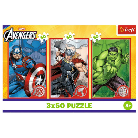 Puzzle Trefl 3x50 Twój bohater 348910