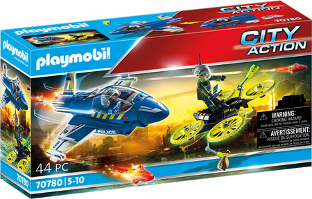 Playmobil 70780 policyjny odrzutowiec: pościg za dronem

