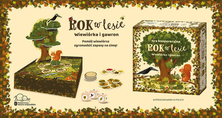 Rok w lesie. Wiewiórka i gawron ZABAWKA 479540