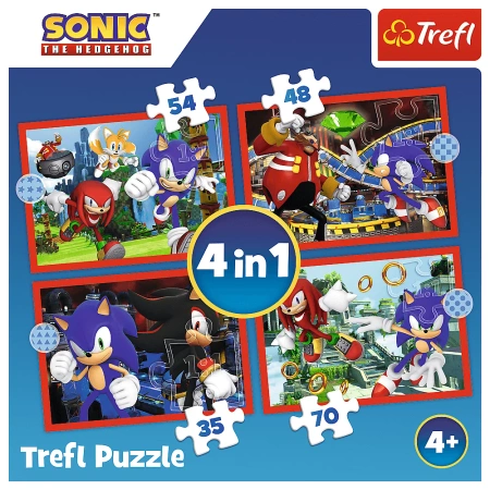 Puzzle Trefl 4w1 Przygody Sonica 346251