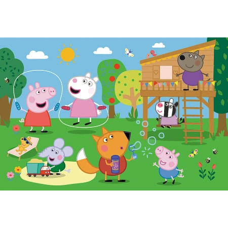 Puzzle Trefl 24 maxi Świnka Peppa Zabawy na polanie 143423