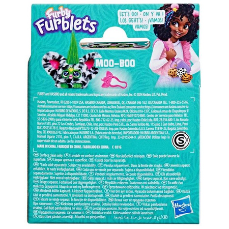 Furby Furblets G1779/F9703 Interaktywna maskotka Moo Boo Krówka 304032