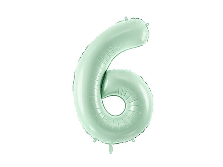 Balon foliowy cyfra 6 72cm zieleń 052680