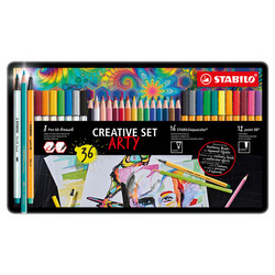 Stabilo Creative Set ARTY w metalowym pudełku 58268