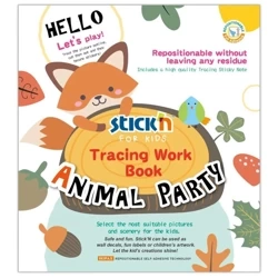 Stick'n Książka do zabawy w tworzenie naklejek Zwierzęta 290293