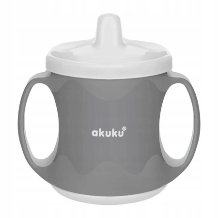 AKUKU KUBEK Z TWARDYM USTNIKIEM WHITE 004232