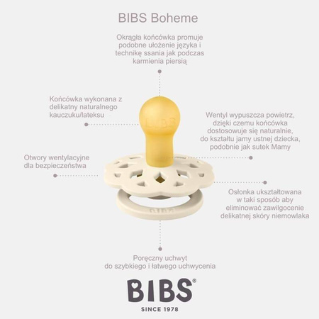 Bibs Boheme smoczek uspok. Woodchuck S