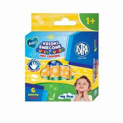 Kredki świecowe 6kol okrągłe super jumbo Astra Baby 183190