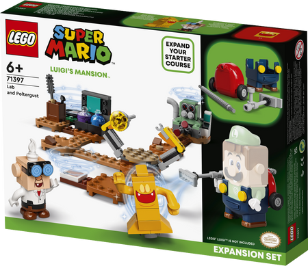 Lego 71397 Super Mario Zestaw rozszerzający Laboratorium w rezydencji Luigiego™ i Poltergust