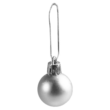 Bombki mini  12szt srebrne 226219