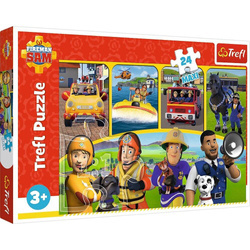Puzzle Trefl 24 maxi Strażak Sam i przyjaciele 143560