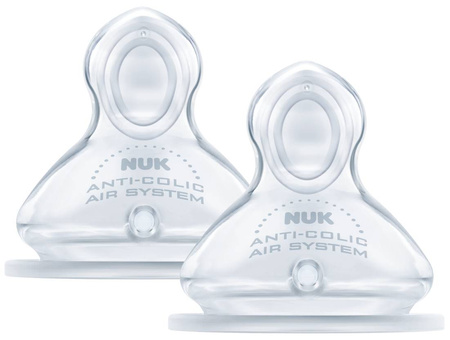 Nuk smoczki na butelkę fc+ silikon m 6-18m 2szt