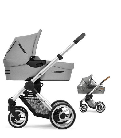 Mutsy Zestaw Evo Gondola Bold Pebble Grey + Stelaż Grey + Folia Przeciwdeszczowa 