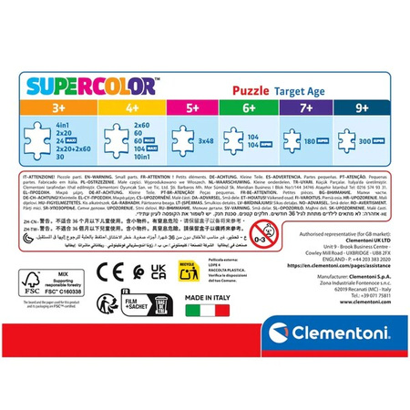 Clementoni Puzzle 60 Super Kolor Paw Patrol 260713