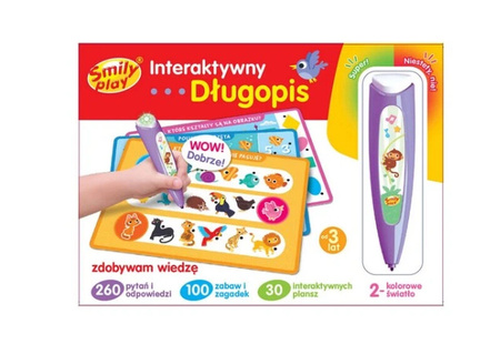 INTERAKTYWNY DŁUGOPIS ZDOBYWAM WIEDZĘ SMILY PLAY 983051