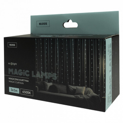 Magiczna kurtyna 200 led 3m x 1m 6500K DC5V 616169