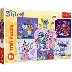 Puzzle Trefl 300 Zakręcony Stitch Disney 230338