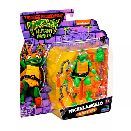 Tmnt Wojownicze Żółwie Ninja Movie Mutatnt Mayhem Figurka Akcji Michelangelo 11 Cm 832836