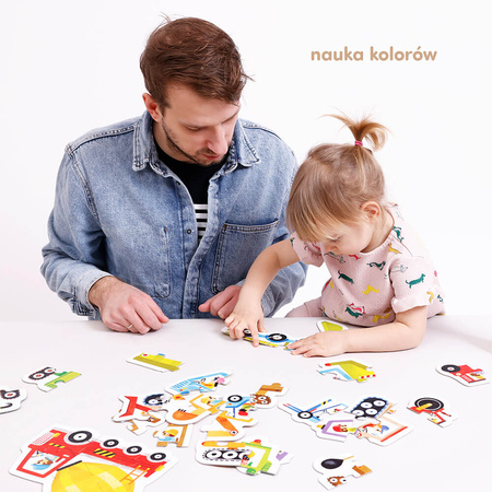 CzuCzu: Puzzle progresywne Pojazdy na budowie 2+