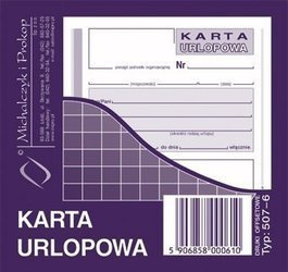 Druk karta urlopowa 2/3 a6 507-6