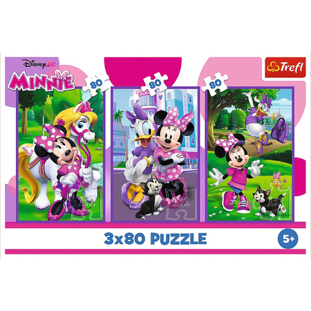 Puzzle Trefl 3x80 Minnie i przyjaciele 348897