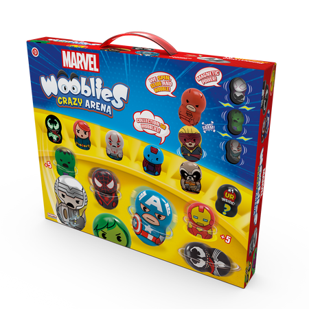 Wooblies Marvel - arena + 2 wyrzutnie + 4 fig 093779