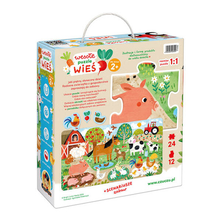 CzuCzu Wesołe puzzle Wieś 2+ 493020