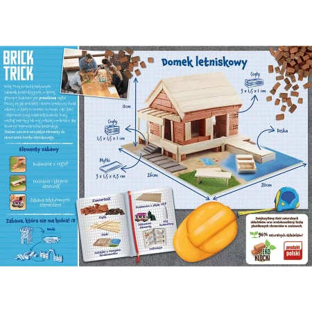 Trefl Brick Trick Buduj z cegły Domek letniskowy 615449