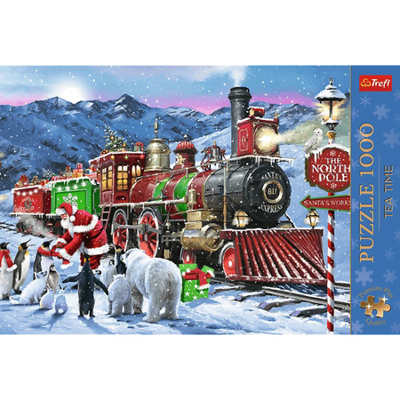 Puzzle Trefl 1000 Premium Plus Świąteczny pociąg 120974