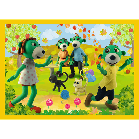 Puzzle trefl 4W1 Wspólne zabawy Treflików 343588