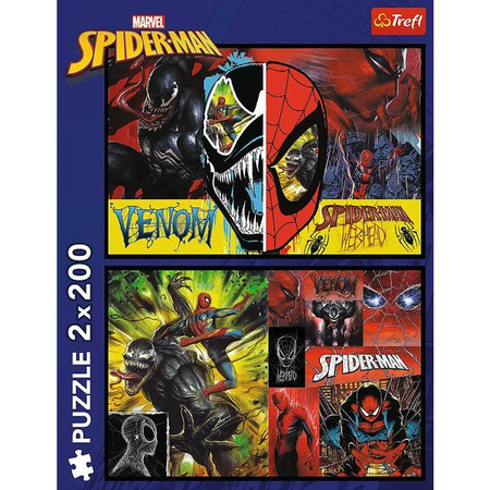 Puzzle Trefl 2x200 Dzień i noc Spidermana 133141