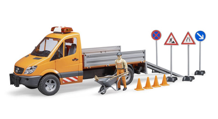 Bruder 02537 mb sprinter komunalny z figurką kierowcy
