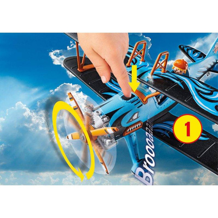 Playmobil 70831 Air Stuntshow Lotniczy pokaz kaskaderski Samolot dwupłatowy Feniks