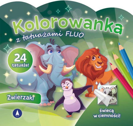 KSIĄŻECZKA FLUO-ZWIERZAKI 077629