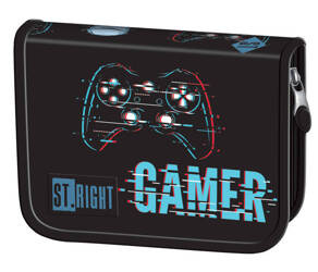 PIÓRNIK DWUKLAPKOWY BEZ WYPOSAŻENIA PC-03 STRIGHT BLUE GAMER 666742