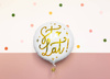 Balon foliowy Sto lat! biały 166028